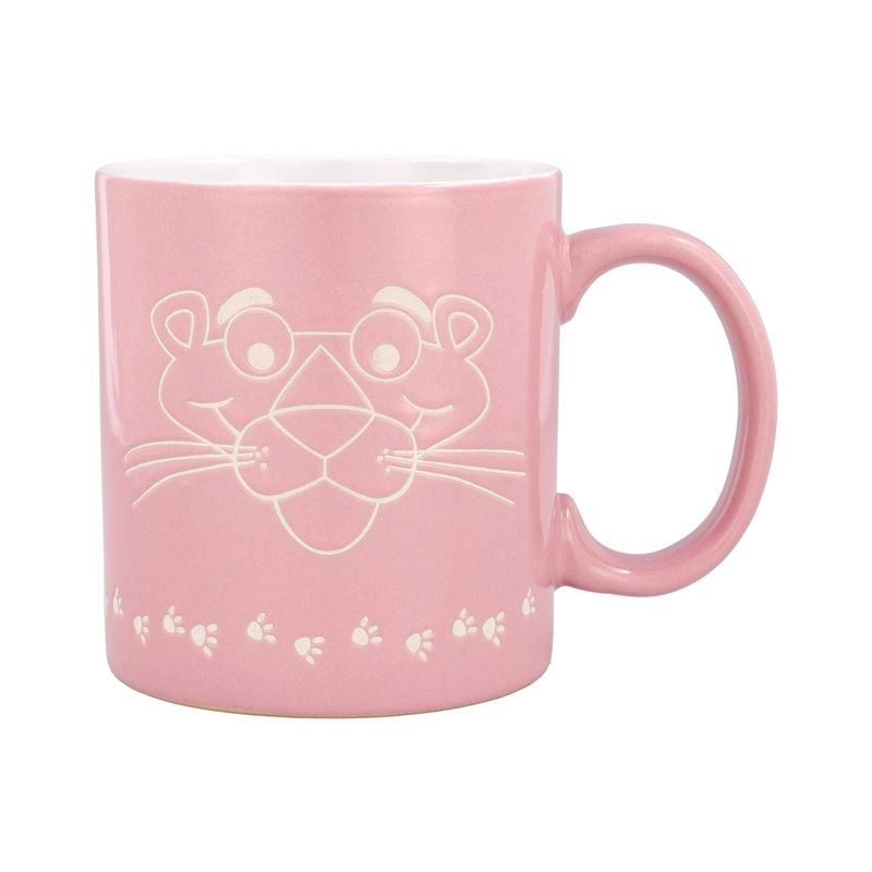 Pink Panther 20 oz. Vintage Logo Wax-Resist Ceramic Mug