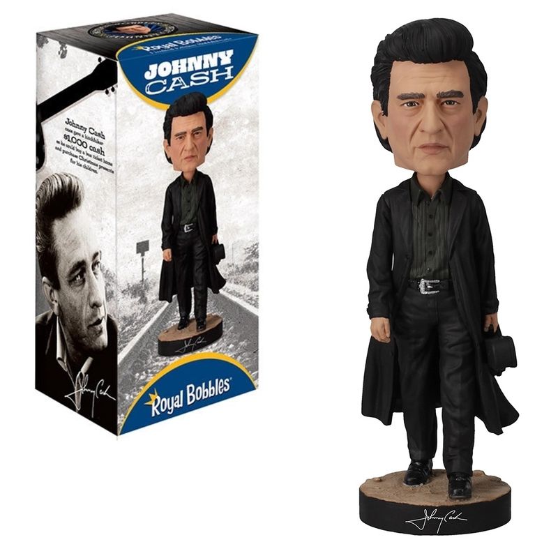 Johnny Cash The Man in Black 8 inch Bobblehead