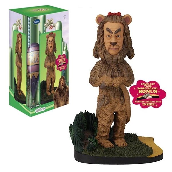 Wizard of Oz Cowardly Lion 7 1/2 inch Bobblescape Bobblehead