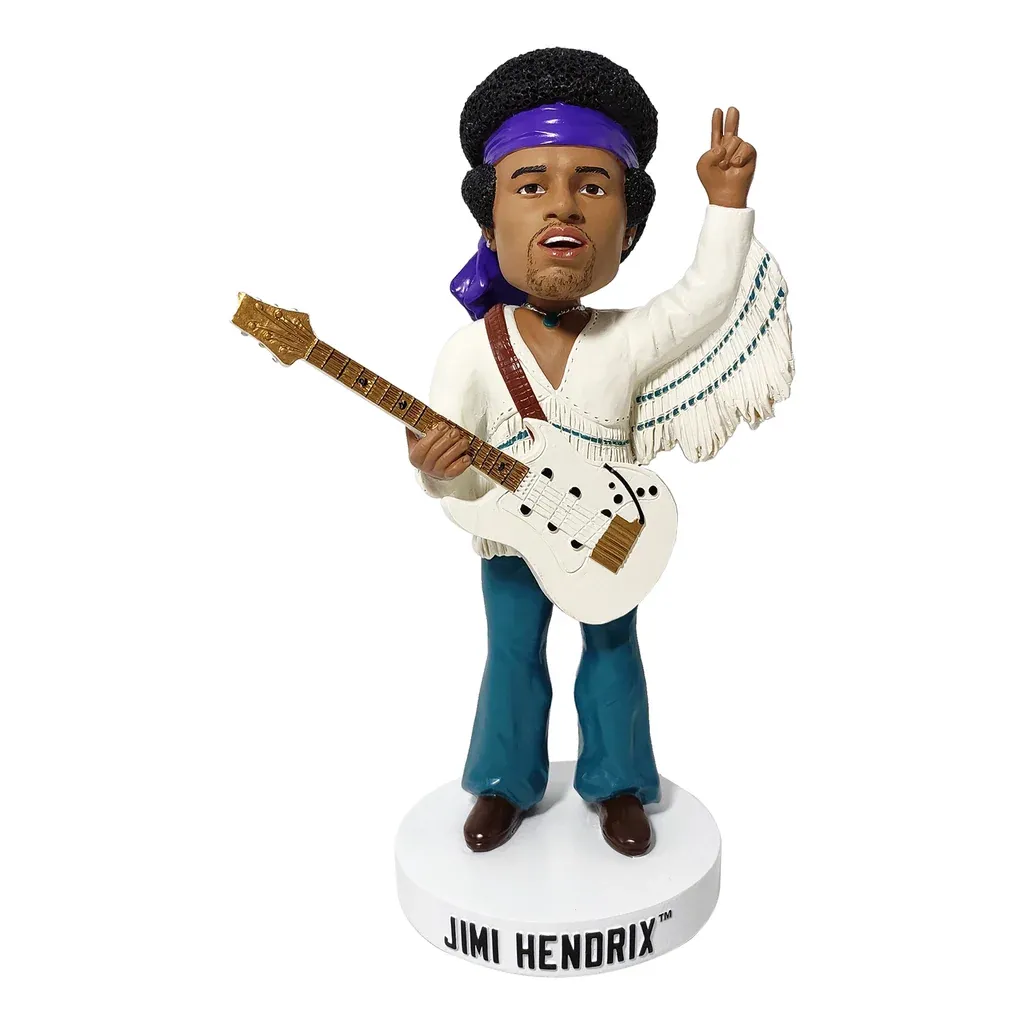 Jimi Hendrix Woodstock 8 inch Bobblehead - 50th Anniversary