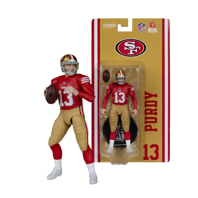 NFL Brock Purdy San Francisco 49ers 6"H Action Figure SportsPicks Wave 2  by McFarlane