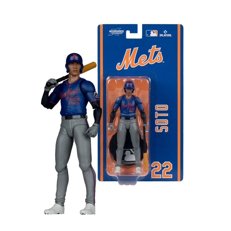 MLB Juan Soto New York Mets 6"H Action Figure SportsPicks Wave 2 by McFarlane