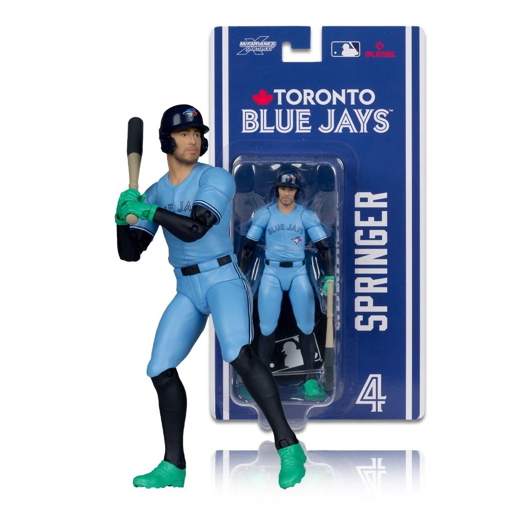 MLB George Springer Toronto Blue Jays 6"H Action Figure SportsPicks Wave 2 by McFarlane