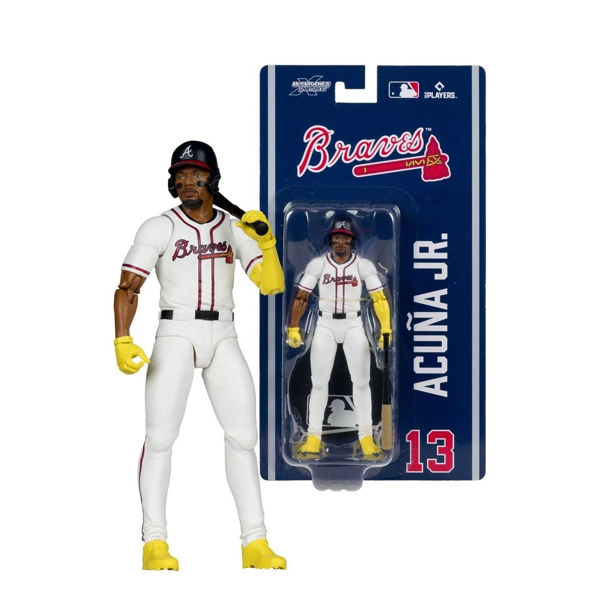MLB Ronald Acuña Jr. Atlanta Braves 6"H Action Figure SportsPicks Wave 2 by McFarlane