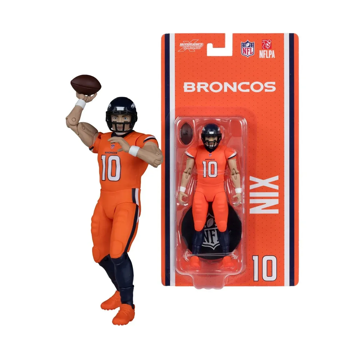 NFL Bo Nix Denver Broncos 6"H Action Figure SportsPicks Wave 2  by McFarlane
