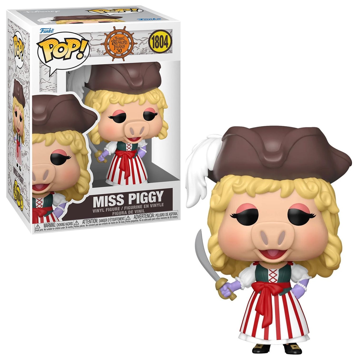 Muppets Treasure Island 4 1/2"H Miss Piggy POP! Vinyl Figure #1804