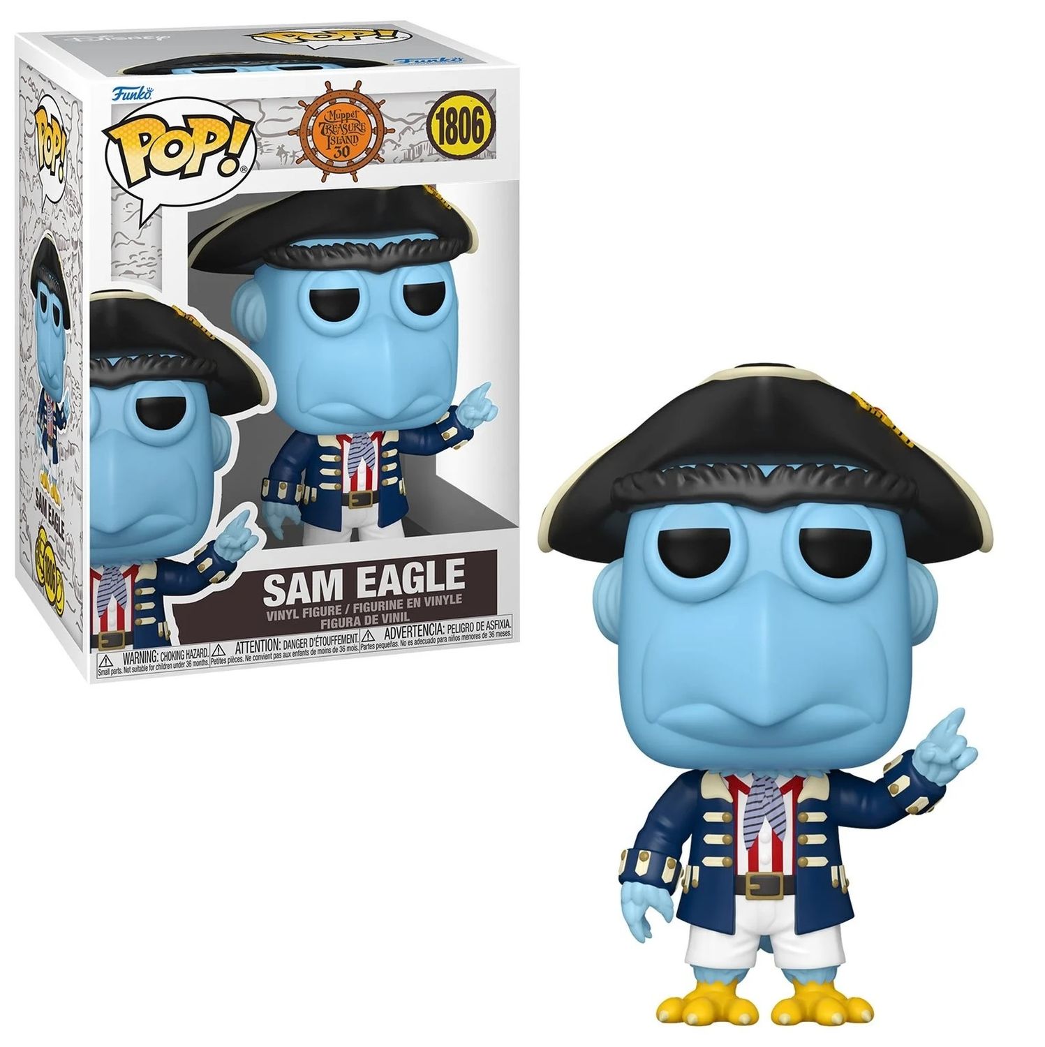 Muppets Treasure Island 5 1/4"H Sam Eagle POP! Vinyl Figure #1806