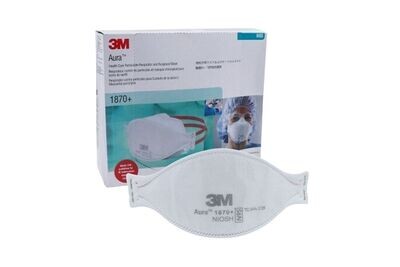3M 1870+ AURA Health Care - Particulate Respirator / Surgical Mask (Case 440 Masks)
