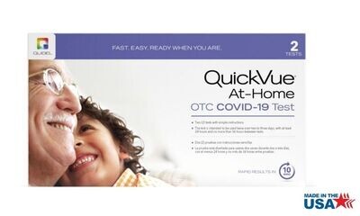 QuickVue At-Home OTC COVID-19  Test Kits by Quidel 2PK