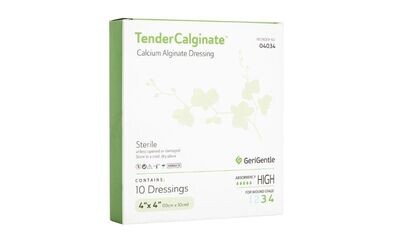 Sterile Calcium Alginate Dressing 4.25 x4.25" by GeriGentle