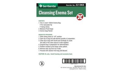 Cleansing Enema Set, Case By GeriGentle