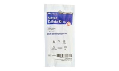 Suction Catheter Kit 14FR Case (50 per case) by GeriGentle