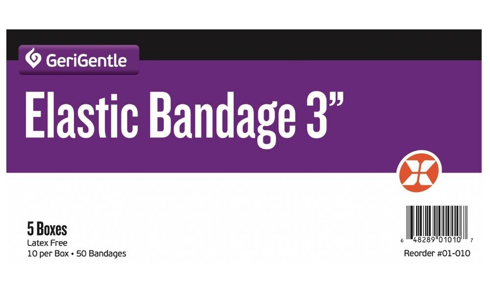 Elastic Bandage 3" Non-Sterile (Case 5 boxes / 50 bandages) By GeriGentle