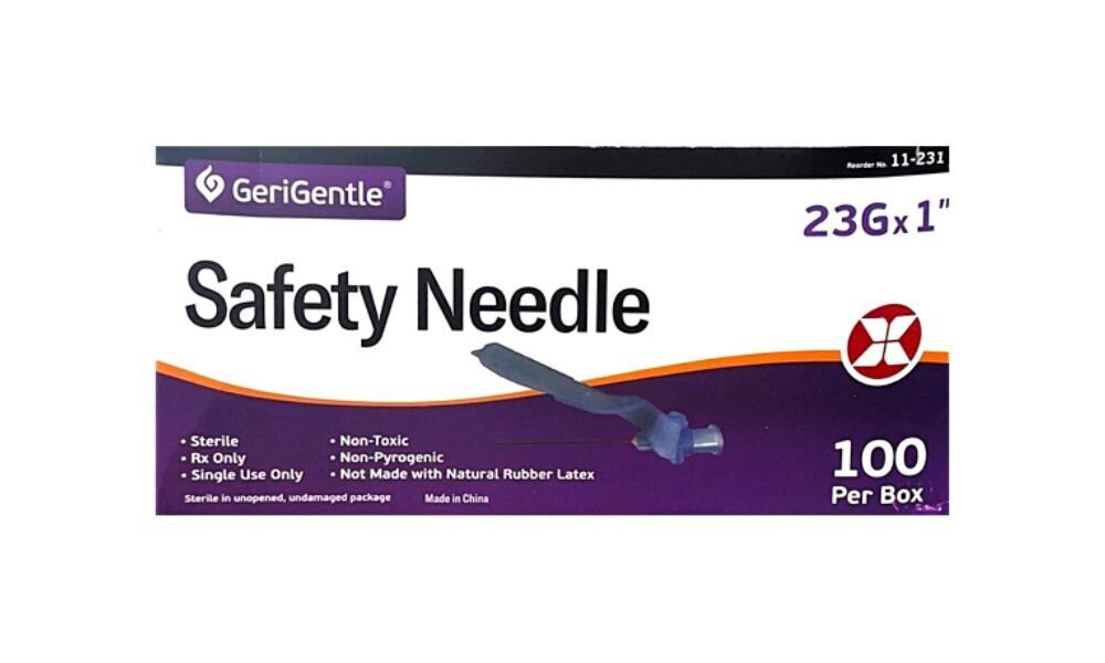 Safety Needle 23G x 1" by GeriGentle