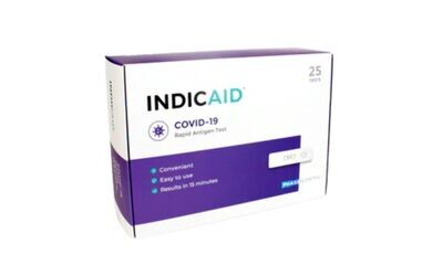 Indicaid Rapid Covid19 Antigen Test (25 KIT) - CLIA Waived