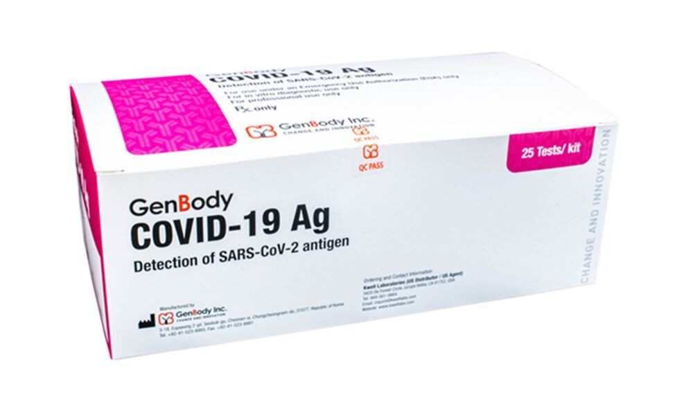 GenBody Rapid AG Covid-19 Test (25 KIT) - CLIA Waived