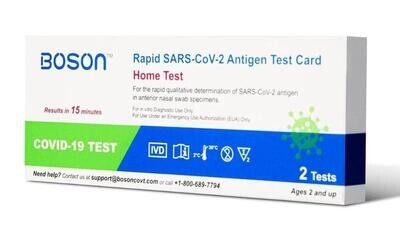 Boson Rapid SARS-CoV-2 Antigen Test Card 2PK