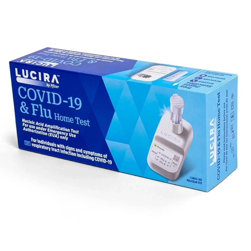 Lucira Pfizer COVID19 & Flu Test Kit PCR Quality at Home