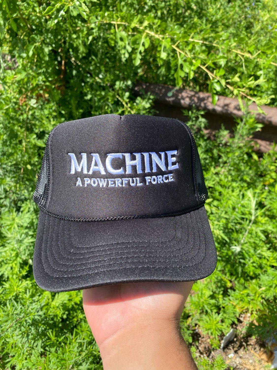Signature Machine Trucker Hat (Black, Red, Blue)