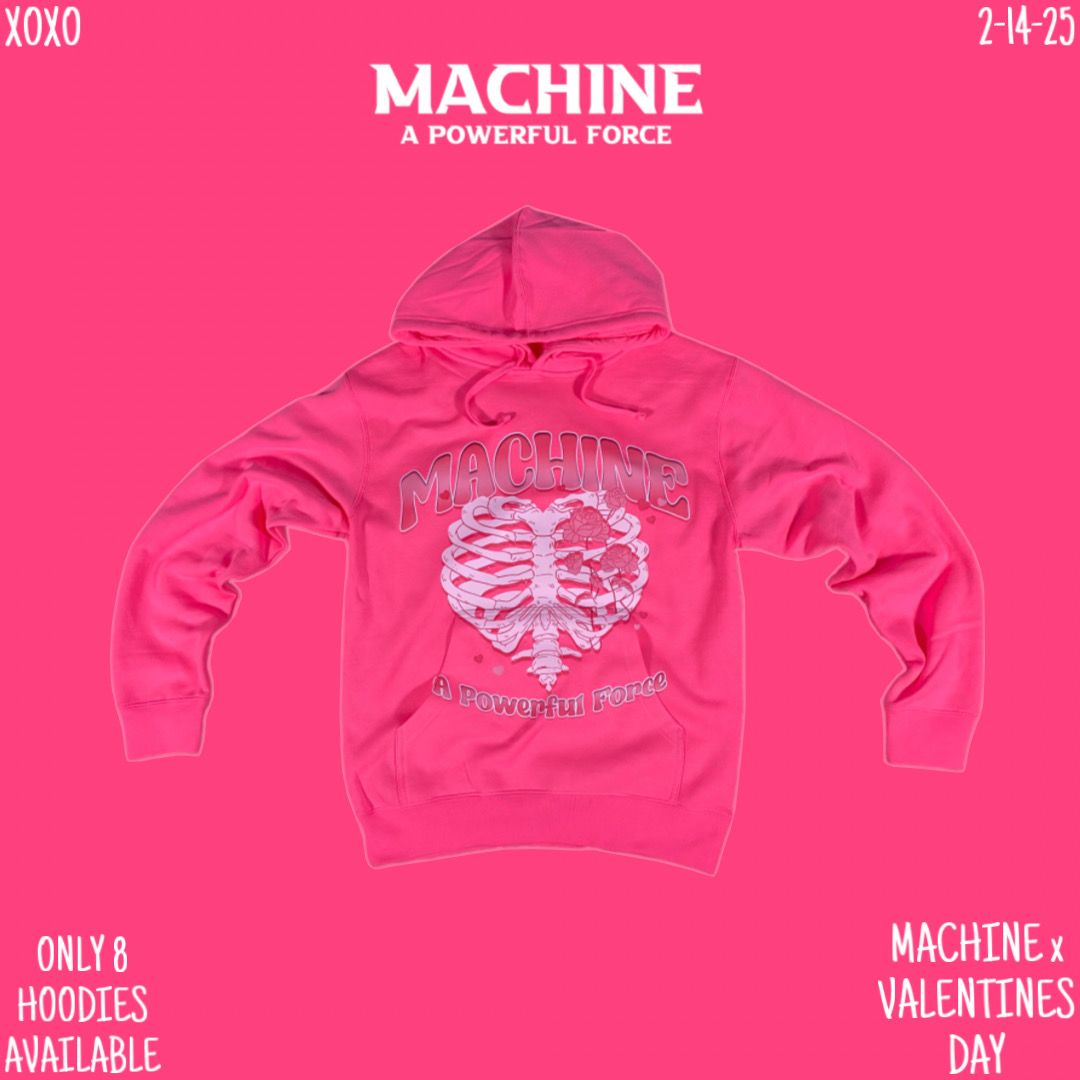 Machine Valentines Day Hoodie 