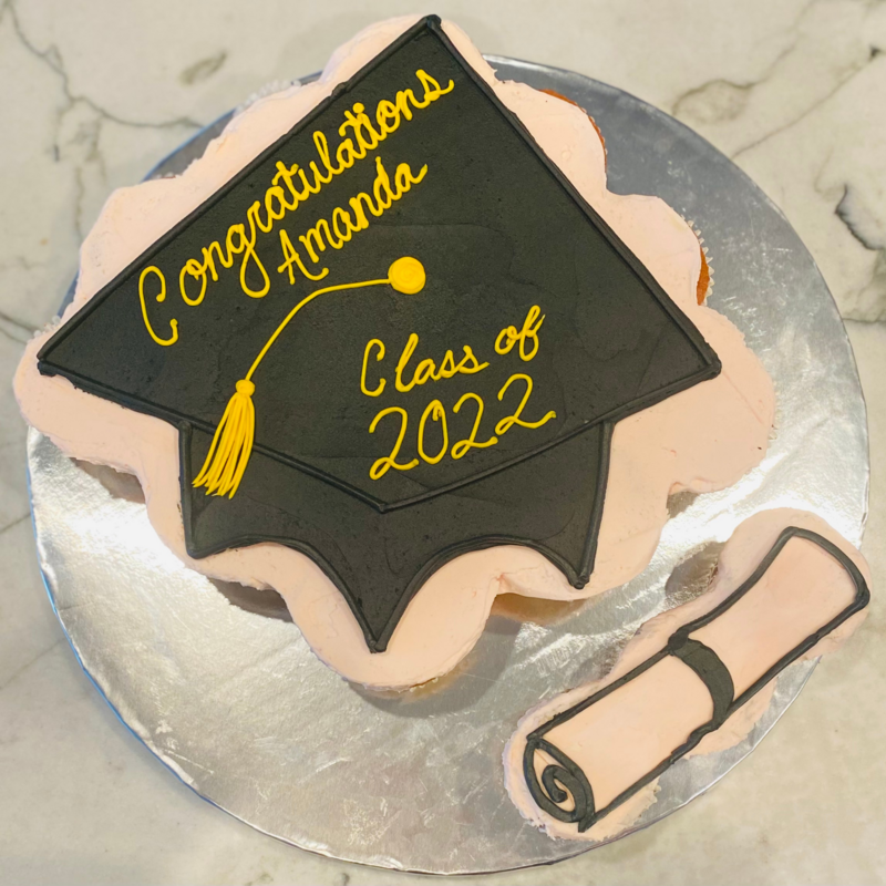 Graduation Cupcake Cake & Grad T-Shirt