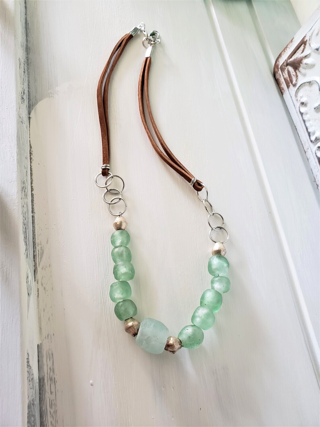 Sea Spray Glass Bead Necklace