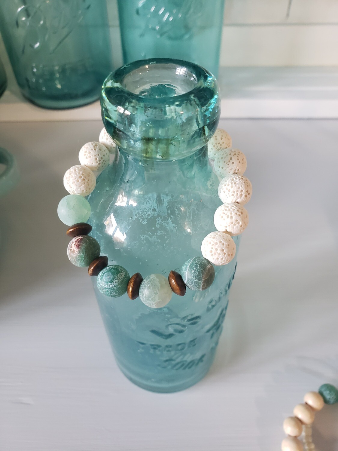 White Caps Stretch Bracelet