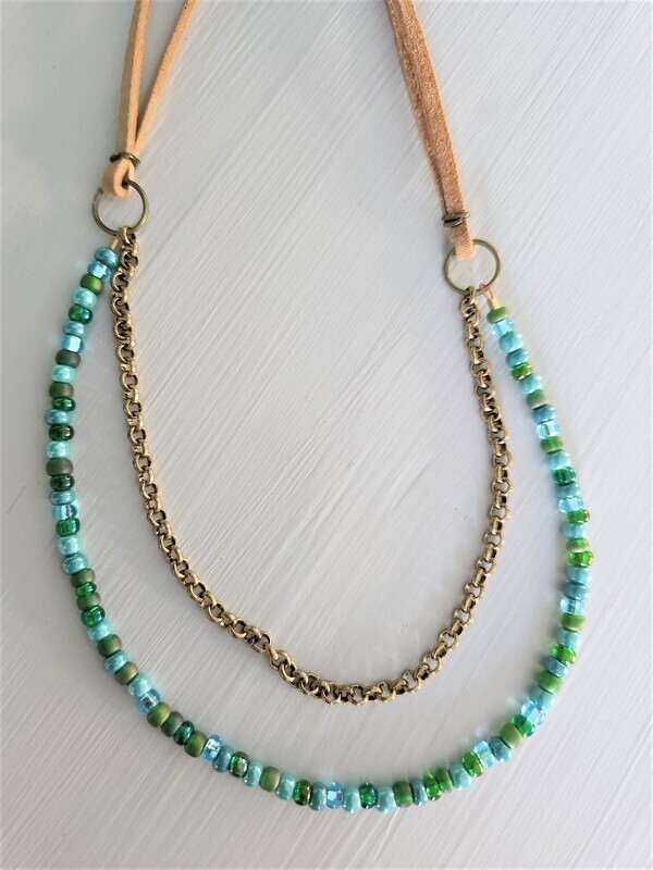 Turquoise Moon Layered Necklace