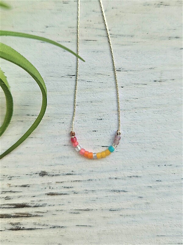 Sunkissed  Seed Bead Necklace