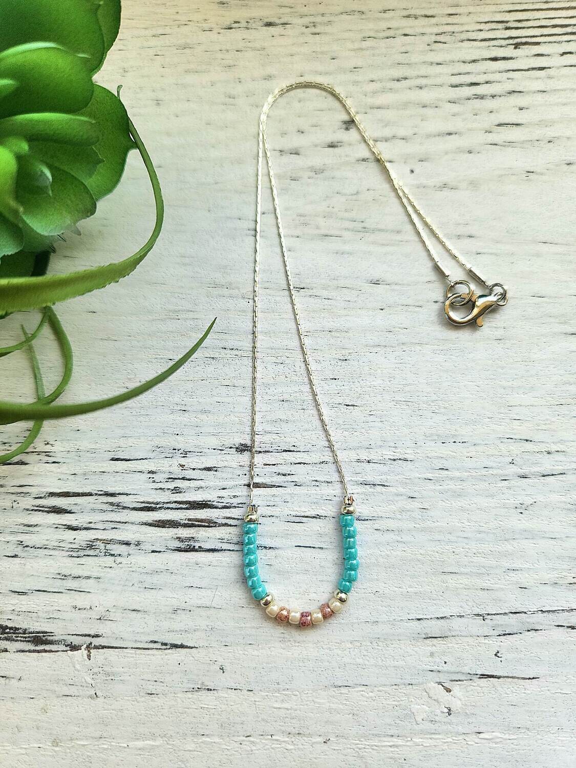 Coastal Chic Seed Bead Necklace