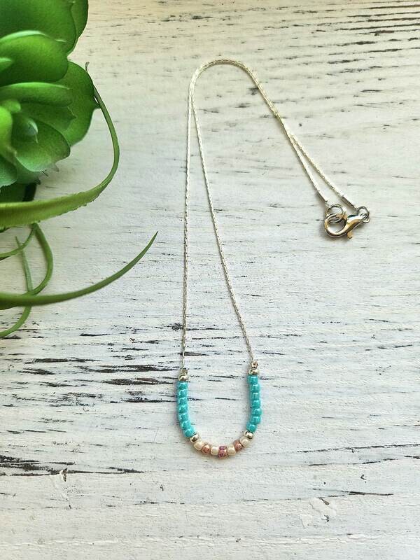 Coastal Chic Seed Bead Necklace