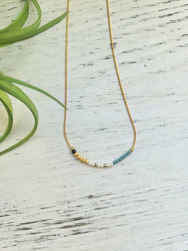 Summer Breeze Seed Bead Necklace