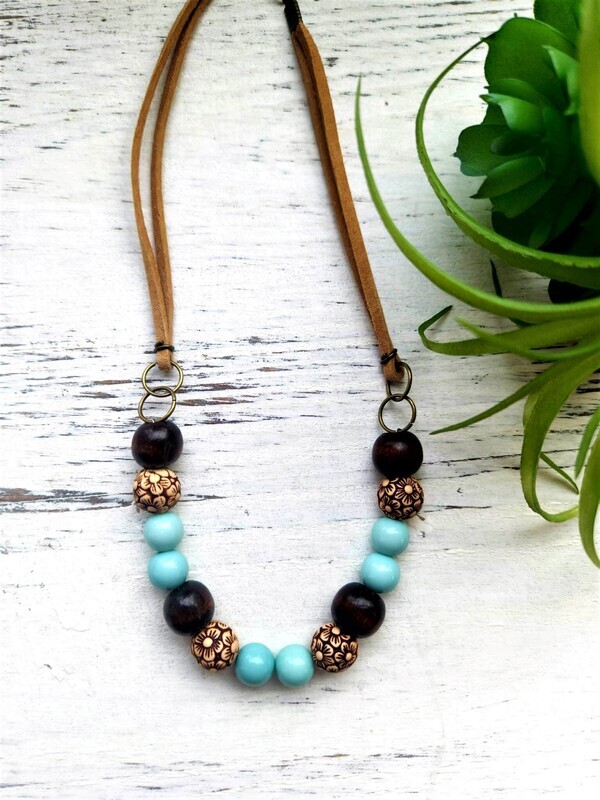 Boho Charm Beaded Necklace