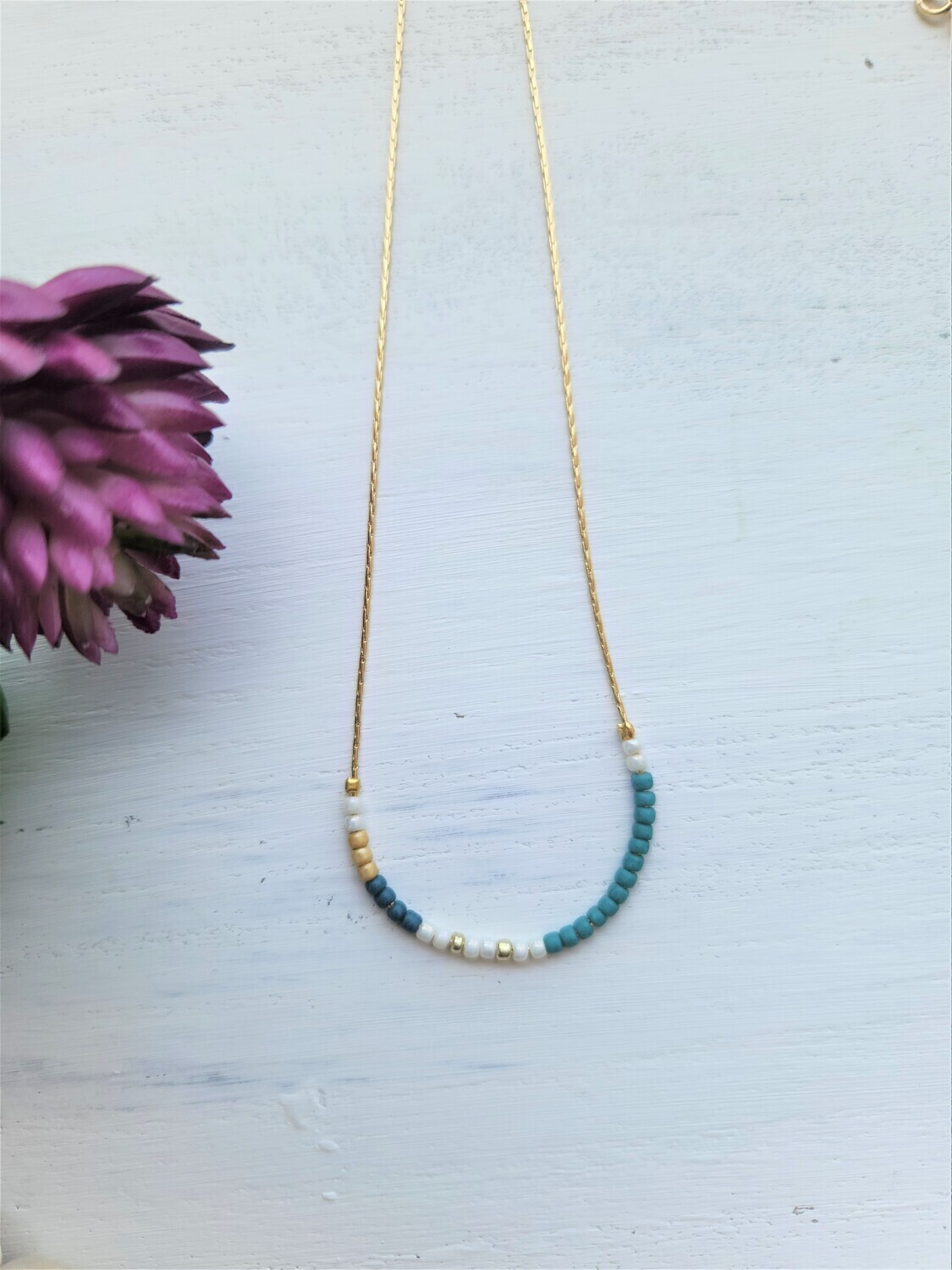 Beachy Romance Seed Bead Necklace