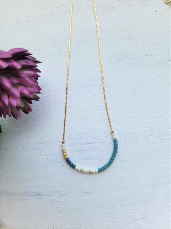 Beachy Romance Seed Bead Necklace