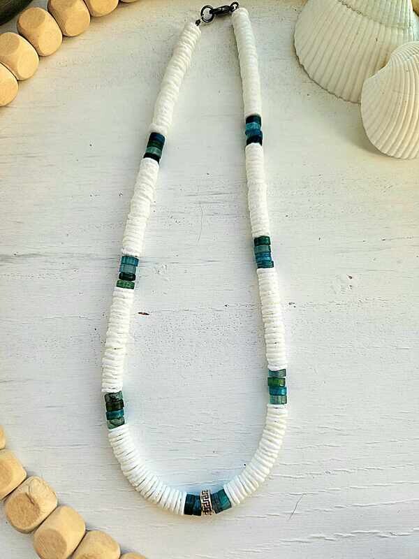 Blue Oasis Shell Necklace