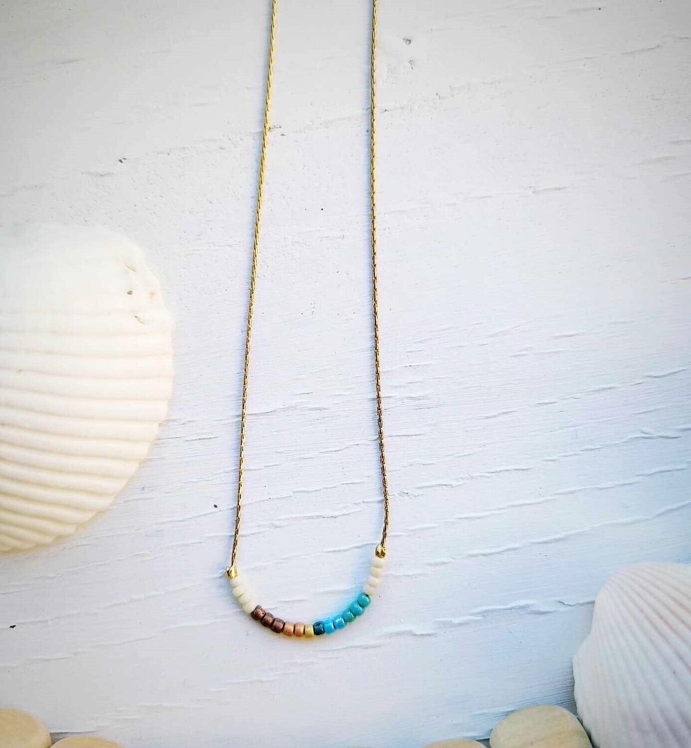 Moon Dust Seed Bead Necklace