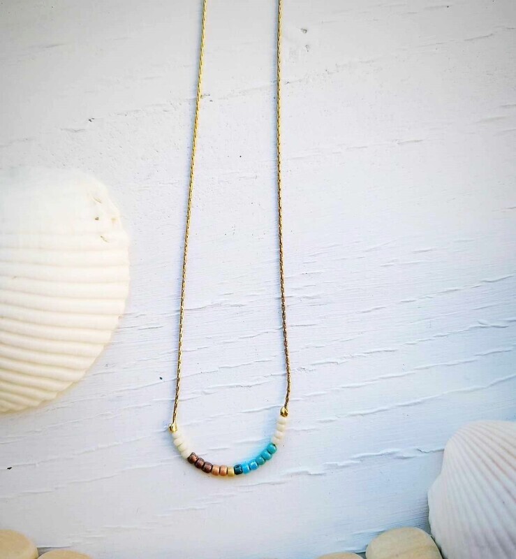 Moon Dust Seed Bead Necklace