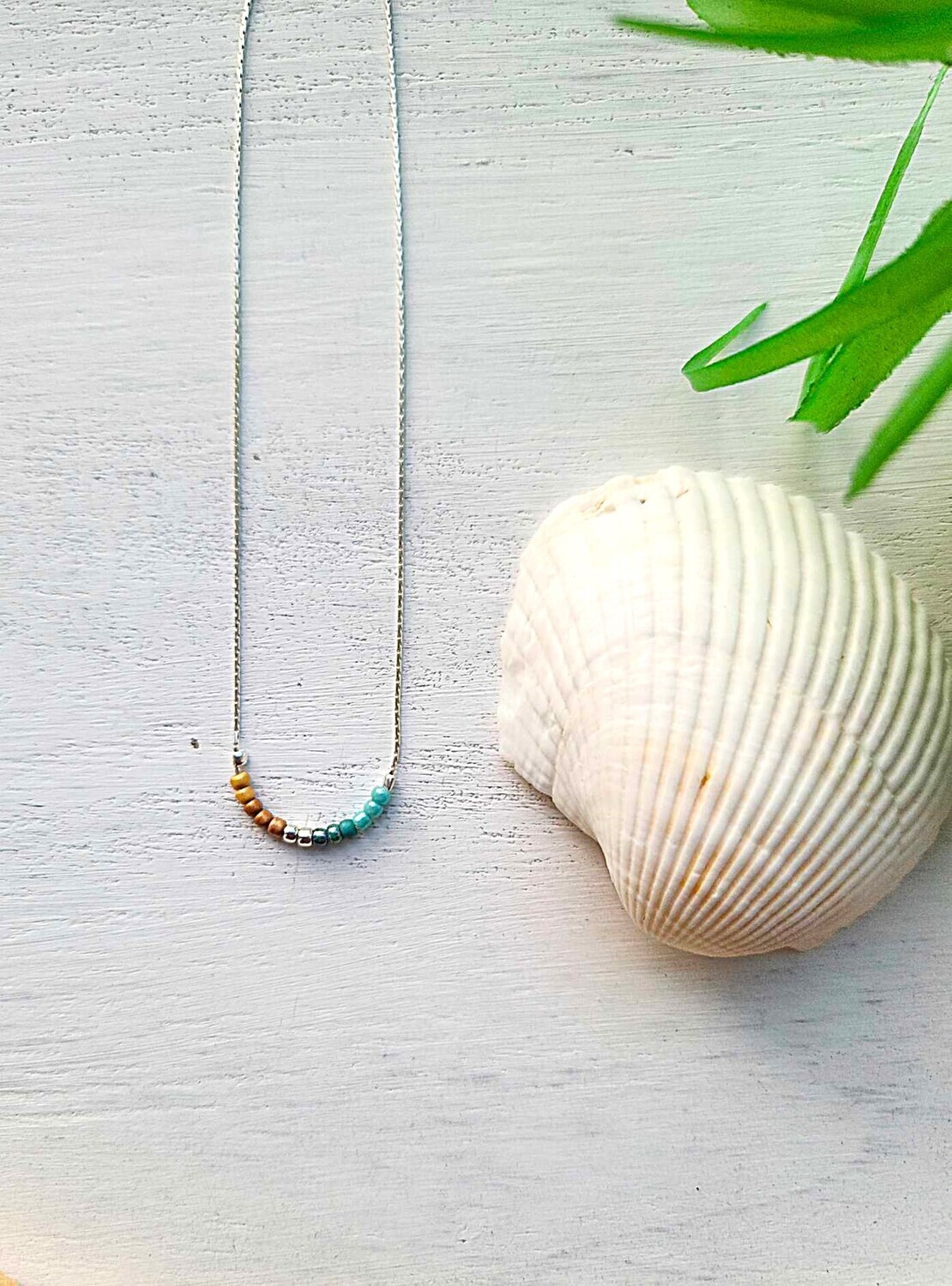 Desert Boho Seed Bead Necklace