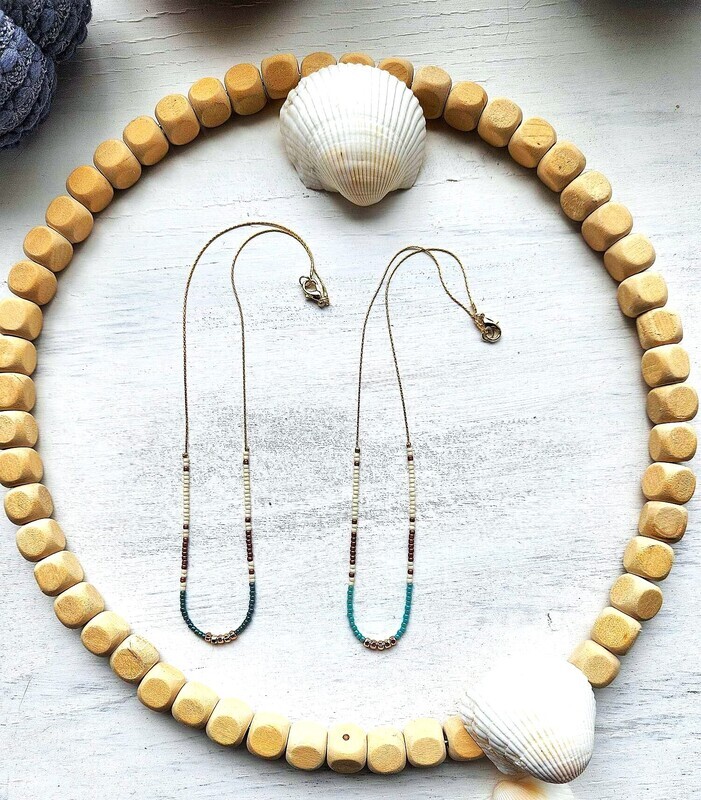 Harmony &amp; Harmony at Night Seed Bead Necklace