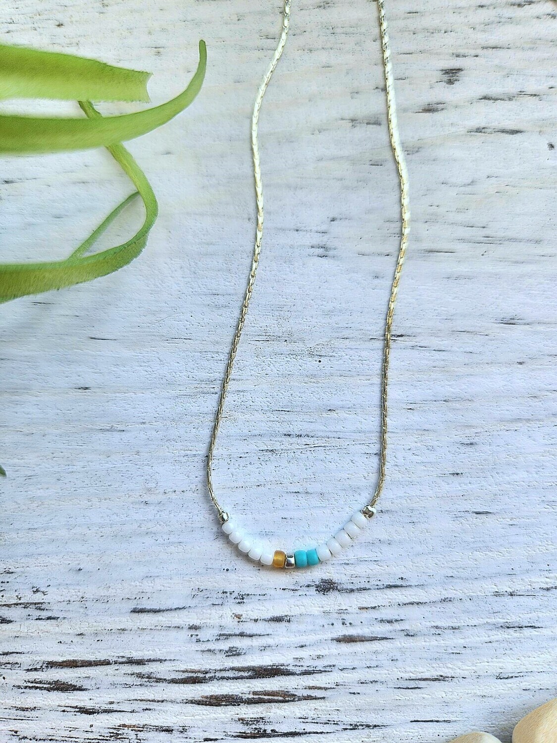 Island Bliss Seed Bead Necklace