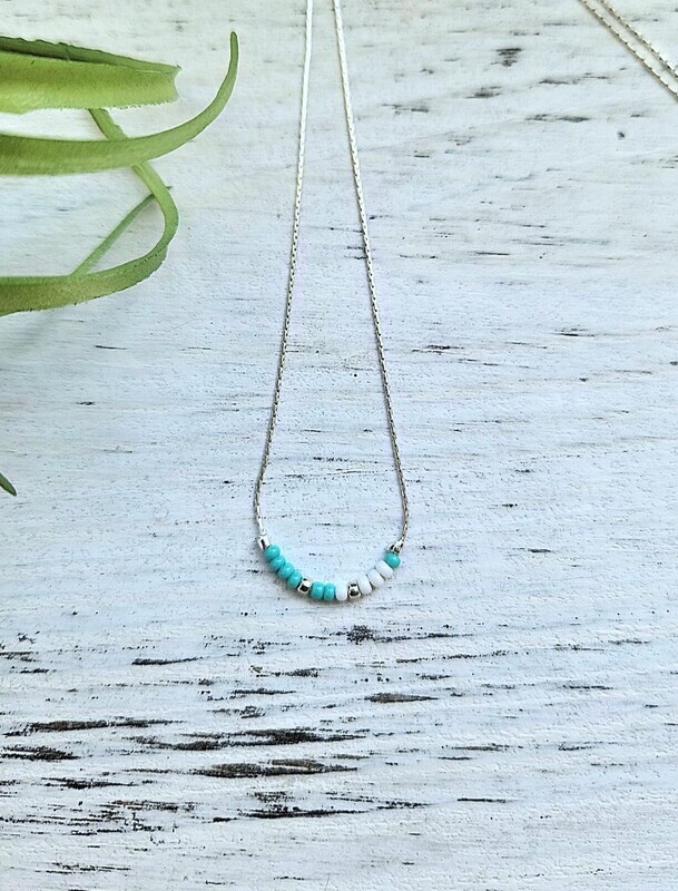 Beach Love Seed Bead Necklace