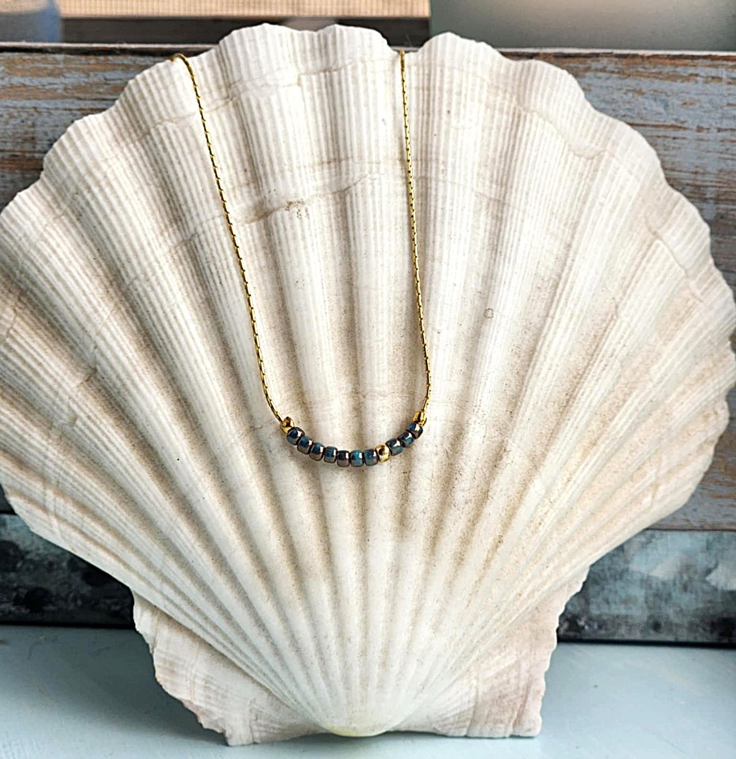 Mermaid Chic Seed Bead Necklace