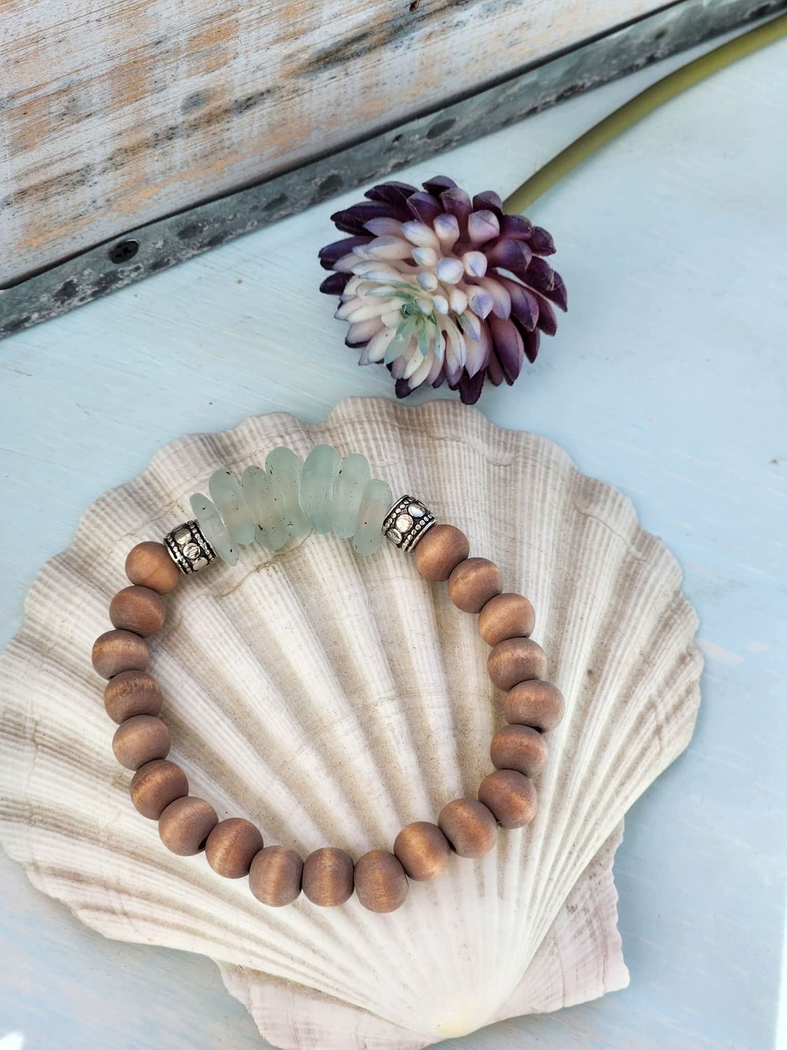 Coastal Waves Beaded Bracelet