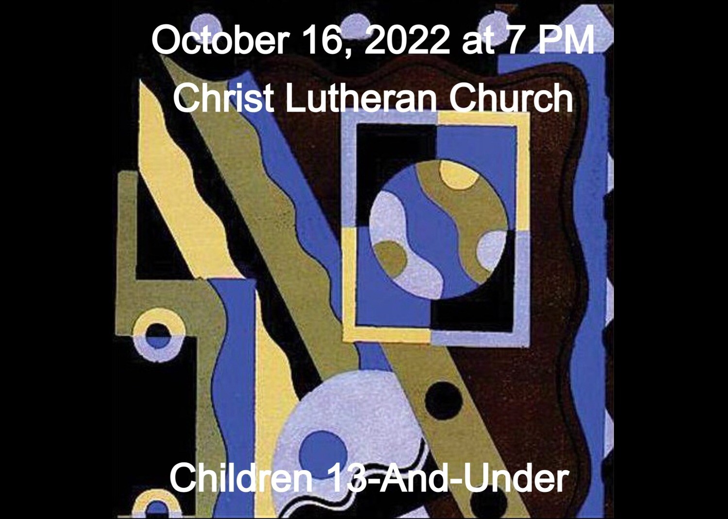 10/16 Concert Children 13-And-Under Tickets