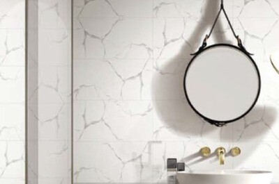 1 PC  12" x 24" | Glazed Wall &amp; Floor Tiles, Porcelain,(Polished), White &amp; Grey, HCP3600/6/2