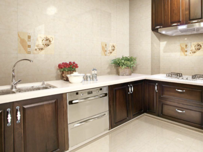 12" x 24" | Glazed Porcelain, Wall & Floor Tiles, Cream Beige, Marble Effect, Warm Medium Beige, CP36109/3