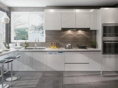 Fitted Kitchen | Contemporary High Gloss, Super White, HQ001/9