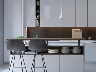 Fitted Kitchen | Matte Satin Telegrey, ST7047/12