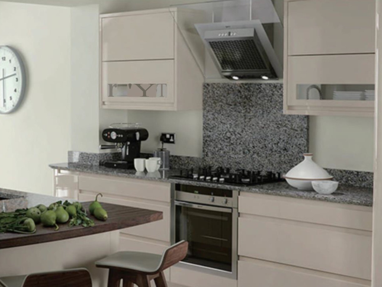 Fitted Kitchen | Khaki- Beige, High Gloss, HQ007/16